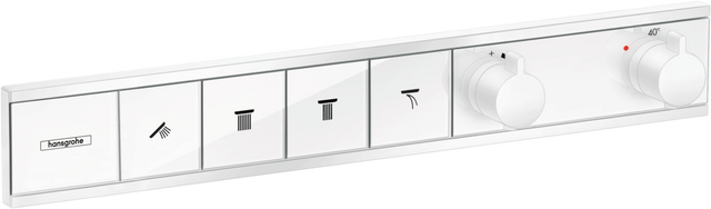 Hansgrohe Rainselect Thermostat For Concealed Installation For 4 Functions - Matt White - 15382700