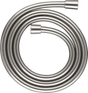 Hansgrohe Isiflex Shower Hose 1600mm in stainless steel optic with durable, flexible design and Easy-Clean system for enhanced shower comfort.
