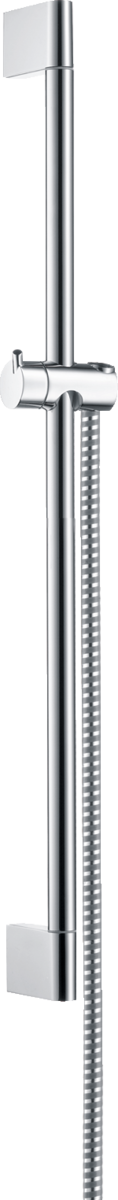 Hansgrohe Unica Shower Rail Crometta 650 mm With Metaflex Shower Hose 1600 mm - Chrome - 27615000