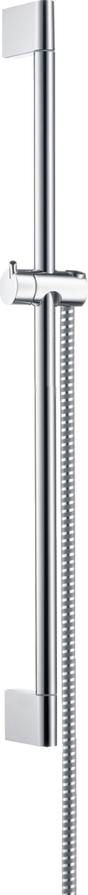 Hansgrohe Unica Shower Rail Crometta 650 mm With Metaflex Shower Hose 1600 mm - Chrome - 27615000