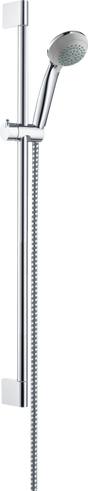 Hansgrohe Crometta 85 Shower Set Mono Green 6 L/min With Shower Rail 650mm - Chrome - 27652000