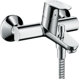 Hansgrohe Focus Single Lever chrome bath mixer with dual flow rates for exposed installation