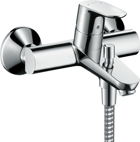 Hansgrohe Focus Single Lever Manual Bath Mixer For Exposed Installation With 2 Flow Rates - Chrome - 31948000