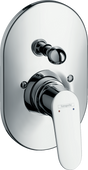 Hansgrohe Focus single lever manual bath mixer with chrome finish for concealed installation