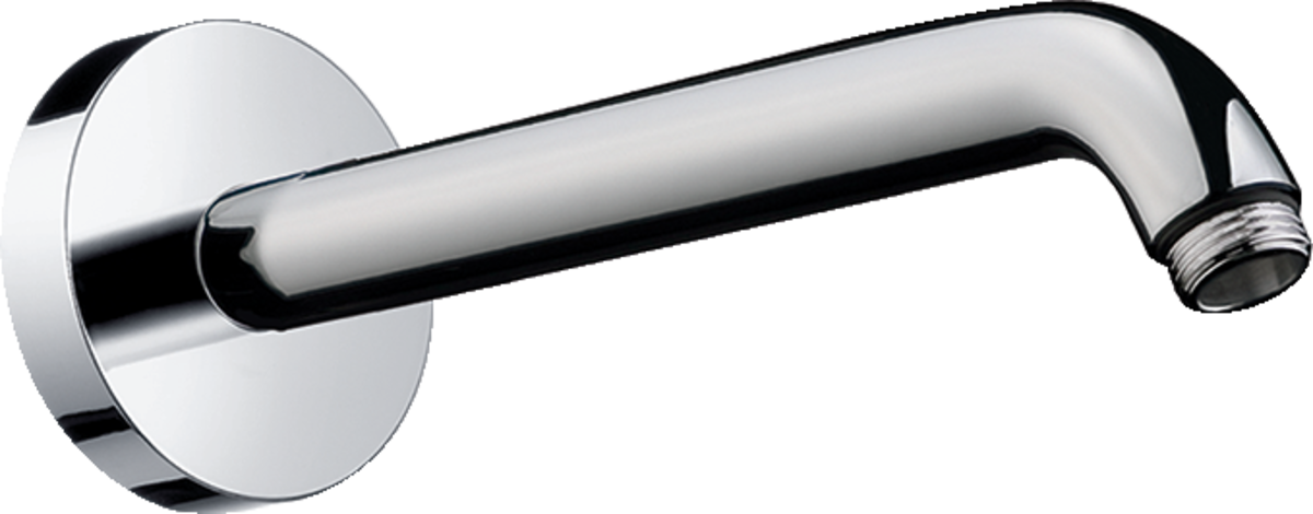 Hansgrohe Shower Arm 230mm with chrome finish and brass construction for durable, stylish bathroom upgrade