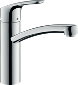 Hansgrohe Focus M41 Single Lever Kitchen Mixer 160 Coolstart Ecosmart Single Spray Mode - Chrome - 31816000
