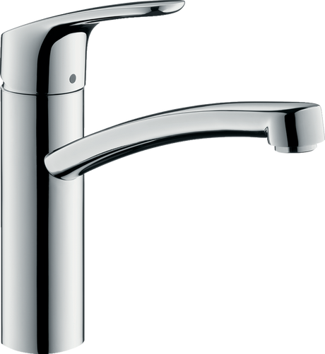 Hansgrohe Focus M41 Single Lever Kitchen Mixer 160 Coolstart Ecosmart Single Spray Mode - Chrome - 31816000
