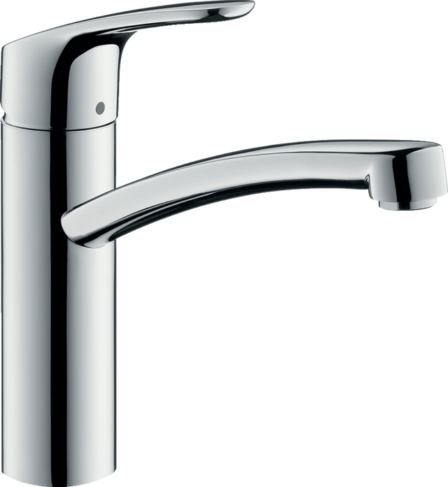 Hansgrohe Focus M41 Single Lever Kitchen Mixer 160 Coolstart Ecosmart Single Spray Mode - Chrome - 31816000