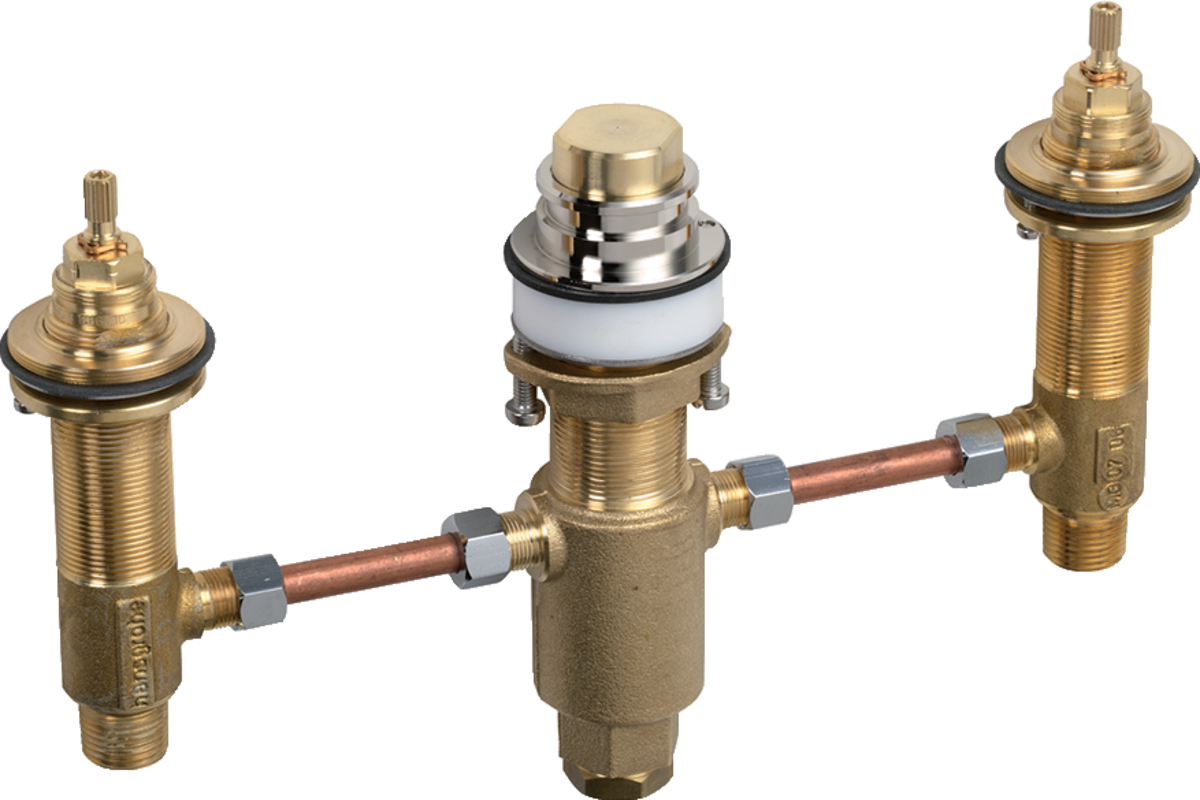 Hansgrohe Basic Set For 3-hole Rim-mounted Bath Mixer - 13233180