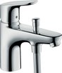 Hansgrohe Focus Single Lever chrome bath and shower mixer with two flow rates and integrated diverter.