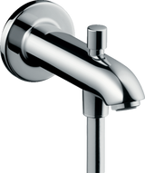 Hansgrohe Bath Spout 15.2 Cm With Diverter Valve - Chrome - 13423000