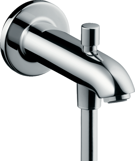 Hansgrohe Bath Spout 15.2 Cm With Diverter Valve - Chrome - 13423000