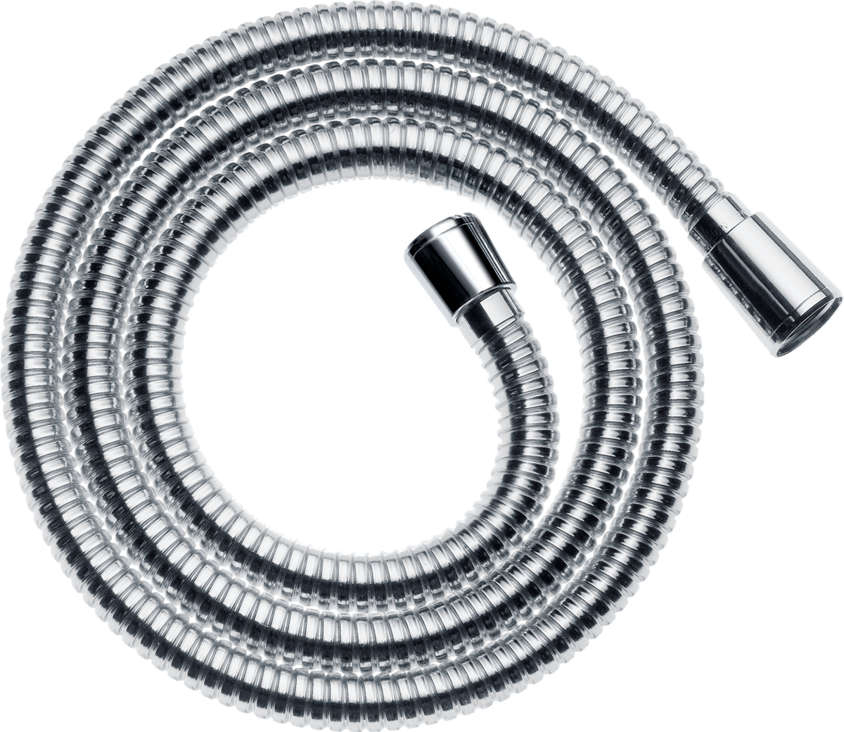 Hansgrohe Sensoflex Metal Shower Hose 1600mm with chrome finish, flexible and durable anti-kink design.