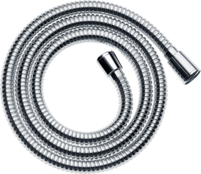 Hansgrohe Sensoflex Metal Shower Hose 1600mm with chrome finish, flexible and durable anti-kink design.