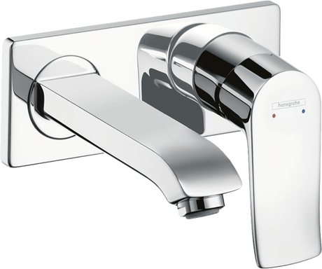 Hansgrohe Metris Single Lever Basin Mixer For Concealed Installation With Spout 165mm - Chrome - 31085000