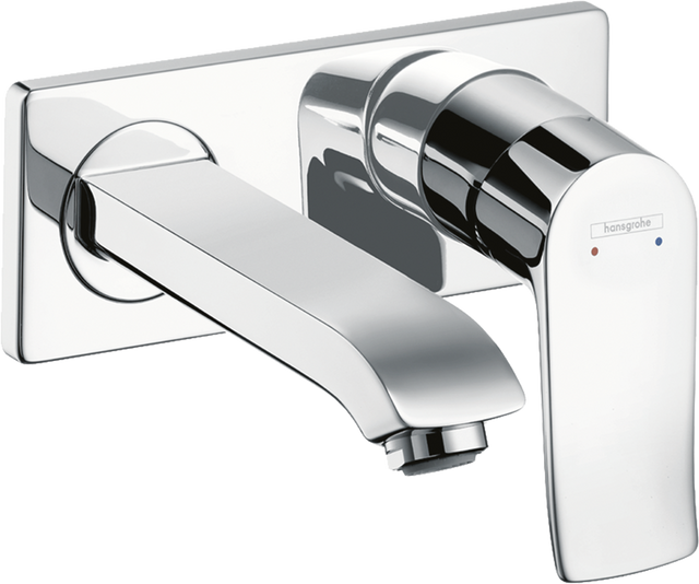 Hansgrohe Metris Single Lever Basin Mixer For Concealed Installation With Spout 165mm - Chrome - 31085000
