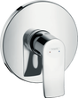 Hansgrohe Metris Single Lever Manual Shower Mixer Highflow For Concealed Installation - Chrome - 31652000