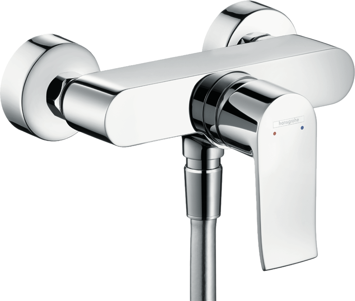 Hansgrohe Metris Single Lever Manual Shower Mixer For Exposed Installation - Chrome - 31680000