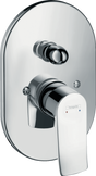 Hansgrohe Metris Single Lever chrome bath mixer with concealed installation and modern design