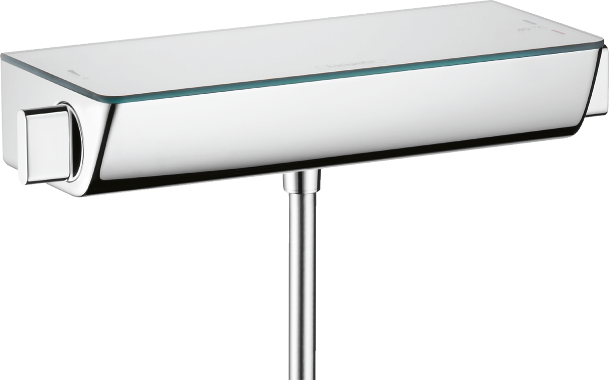 Hansgrohe Ecostat Select Thermostatic Shower Mixer For Exposed Installation Renovation - White/Chrome - 13111400