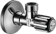 Hansgrohe Angle Valve with Micro Filter ⅜ inch in chrome finish for clean water flow and corrosion resistance