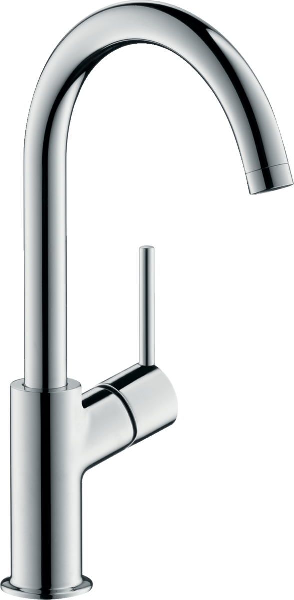 Hansgrohe Talis Single Lever Basin Mixer 210 With Fixed Spout And Push-open Waste - Chrome - 32080000