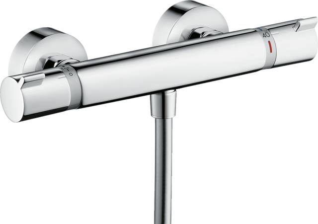 Hansgrohe Ecostat Thermostatic Shower Mixer Comfort For Exposed Installation Hotel Quality - Chrome - 13113000