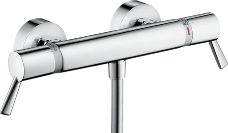 Hansgrohe Ecostat Thermostatic Shower Mixer Comfort Care For Exposed Installation With Extra Long Handles - Chrome - 13117000