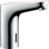 Hansgrohe Focus Electronic Basin Mixer in chrome with touchless operation and temperature pre-adjustment
