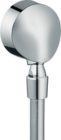 Hansgrohe Fixfit Wall Outlet E chrome with non-return valve and pivot joint for stable, flexible shower installation