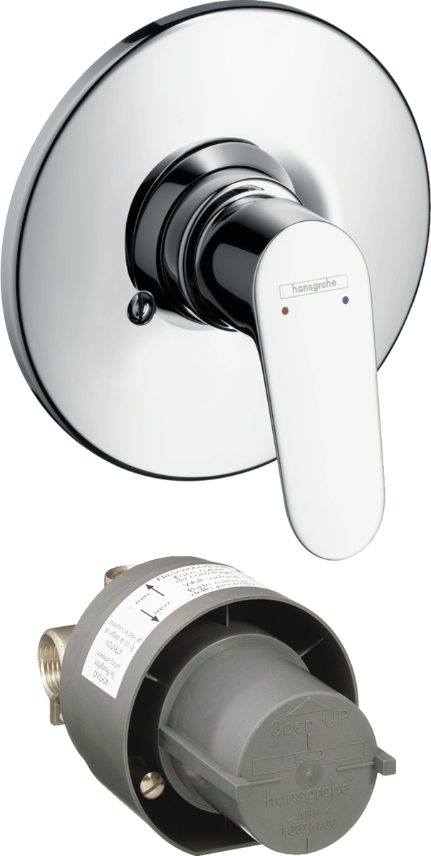 Hansgrohe Focus Manual Shower Mixer Set For Concealed Installation - Chrome - 31966000