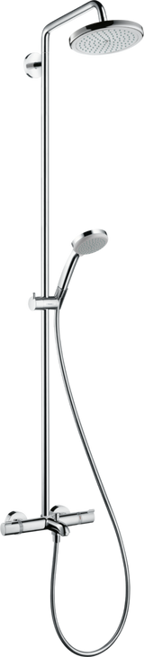 Hansgrohe Croma Showerpipe 220 1jet With Thermostatic Bath Mixer - Chrome - 27223000