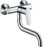 Hansgrohe Focus M41 Single Lever Kitchen Mixer Wall-mounted Single Spray Mode - Chrome - 31825000