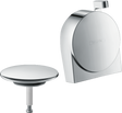 Hansgrohe Exafill S chrome bath filler with integrated waste and overflow set, sleek and durable design