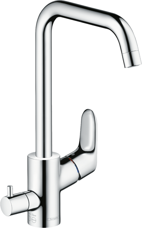 Hansgrohe Focus M41 Single Lever Kitchen Mixer 260 With Shut-off Valve For Additional Appliance Single Spray Mode - Chrome - 31823000