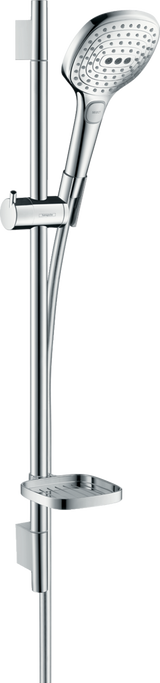 Hansgrohe Raindance Select E Shower Set 120 3jet With Shower Rail 650mm And Soap Dish - Chrome - 26620000