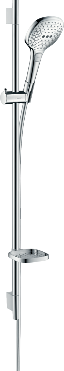 Hansgrohe Raindance Select E Shower Set 120 3jet Ecosmart 9 L/min With Shower Rail 90 Cm And Soap Dish - Chrome - 26623000
