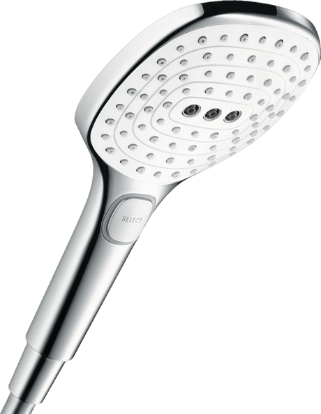 Hansgrohe Raindance Select E Hand Shower 120 3jet Ecosmart 9 L/min - White/Chrome - 26521400