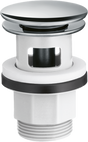 Hansgrohe Waste Set chrome push-open plastic basin and bidet mixer drain stopper