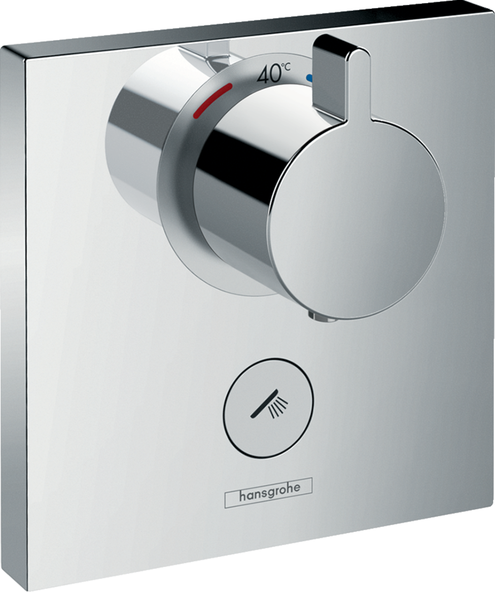 Hansgrohe ShowerSelect Thermostatic Mixer Highflow For Concealed Installation For Multiple Outlets - Chrome - 15761000