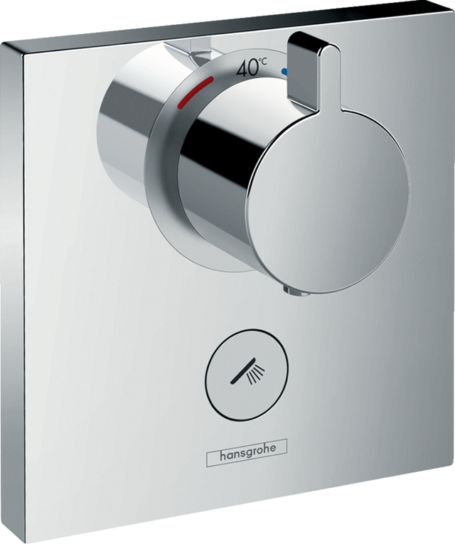 Hansgrohe ShowerSelect Thermostatic Mixer Highflow For Concealed Installation For Multiple Outlets - Chrome - 15761000
