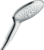 Hansgrohe Raindance Select S chrome hand shower with 150mm head and three jet settings, EcoSmart water-saving design
