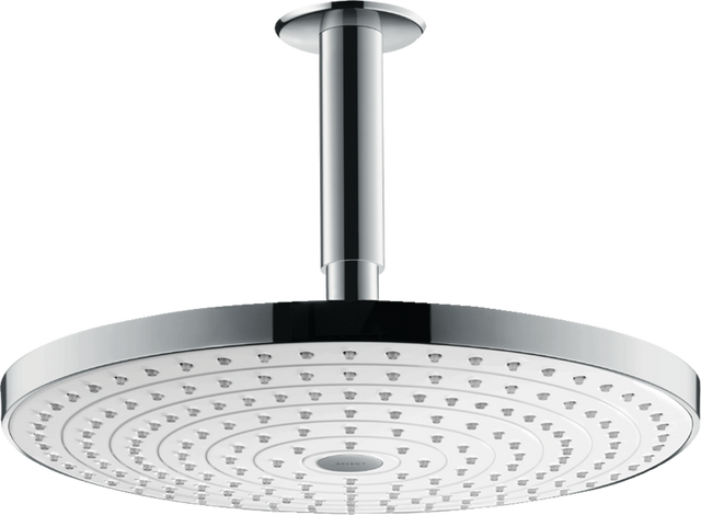 Hansgrohe Raindance Select S Overhead Shower 300 2jet With Ceiling Connector - White/Chrome  - 27337400