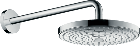 Hansgrohe Raindance Select S Overhead Shower 240mm chrome with 2 jet types and wall-mounted shower arm