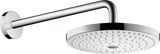 Hansgrohe Raindance Select S Overhead Shower 240 2Jet With Shower Arm - White/Chrome - 26466400