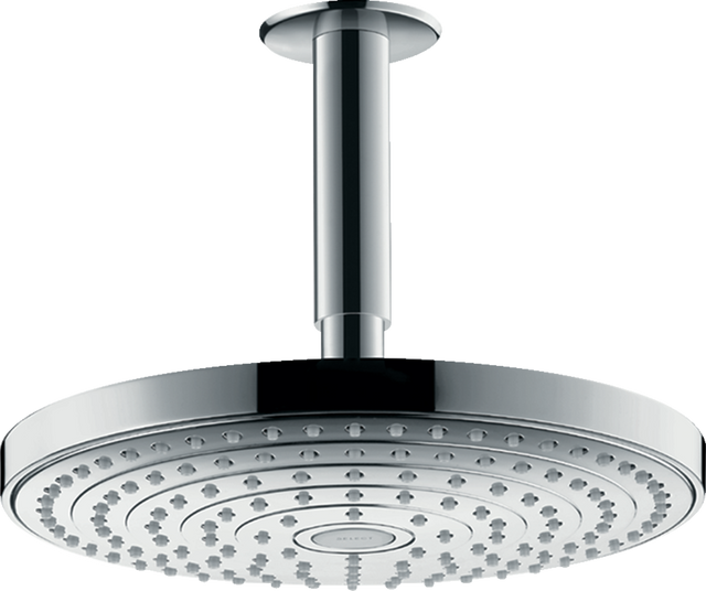 Hansgrohe Raindance Select S Overhead Shower 240 2jet Ecosmart 9 L/min With Ceiling Connector - Chrome - 26469000