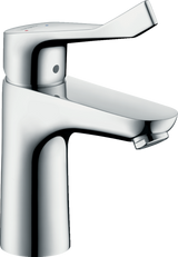 Hansgrohe Focus Single Lever Basin Mixer with extra-long handle and pop-up waste in chrome finish