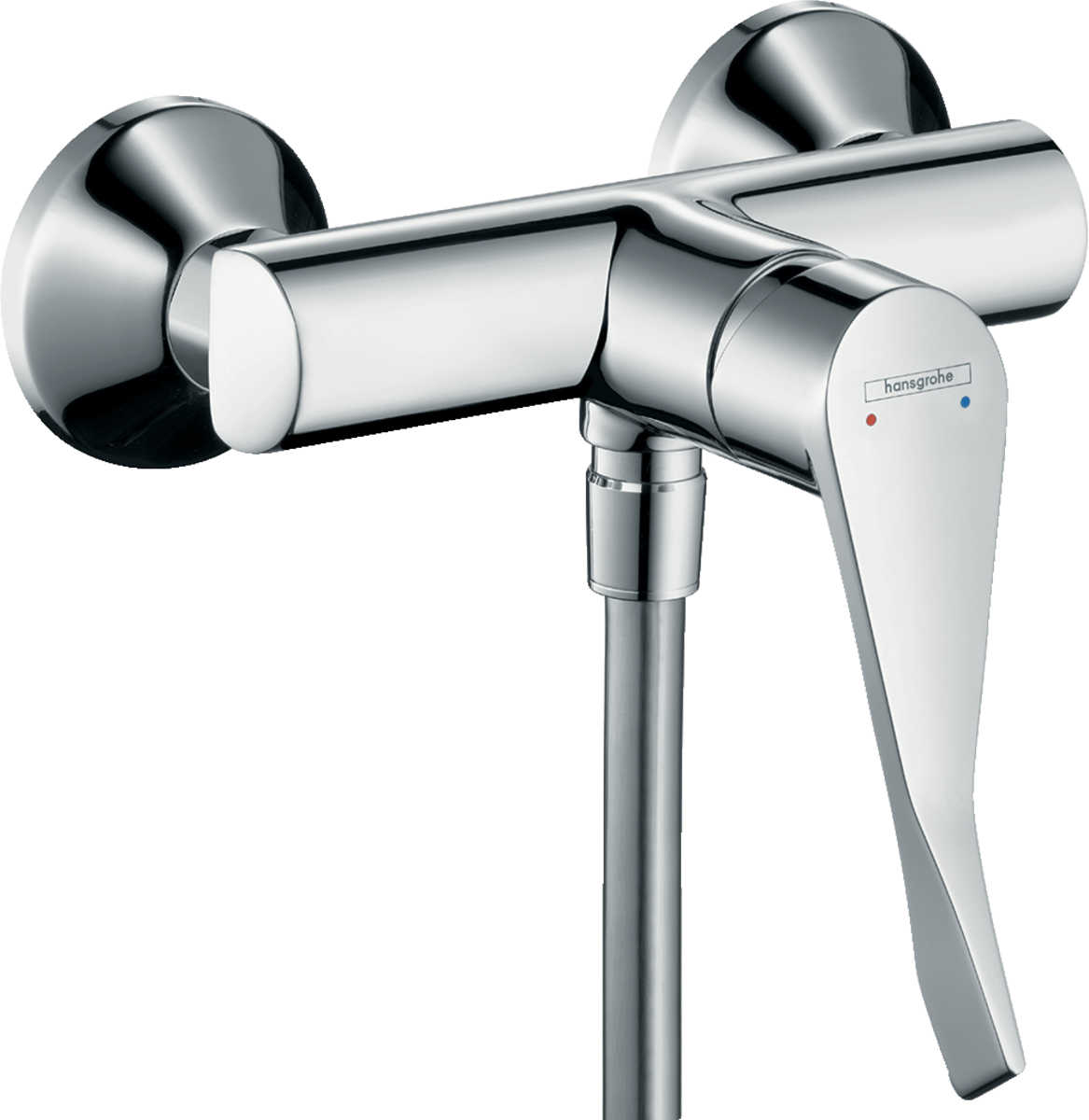 Hansgrohe Focus Single Lever Manual Shower Mixer For Exposed Installation With Extra Long Handle - Chrome - 31916000
