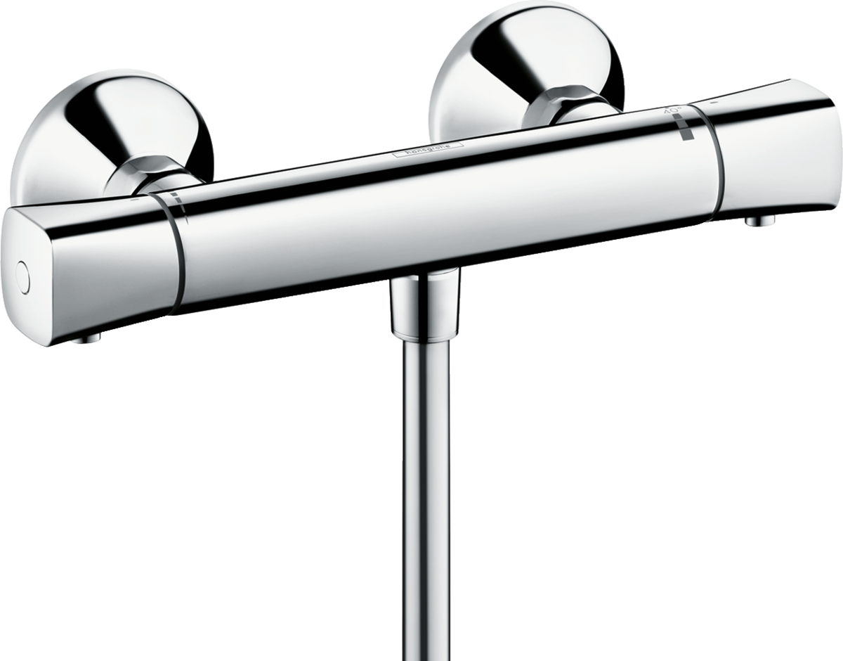 Hansgrohe Ecostat Thermostatic Shower Mixer Universal For Exposed Installation - Chrome - 13122000