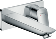 Hansgrohe Logis single lever basin mixer with 195mm spout in chrome for concealed installation